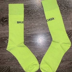 NEON YELLOW BALENCIAGA SOCKS
